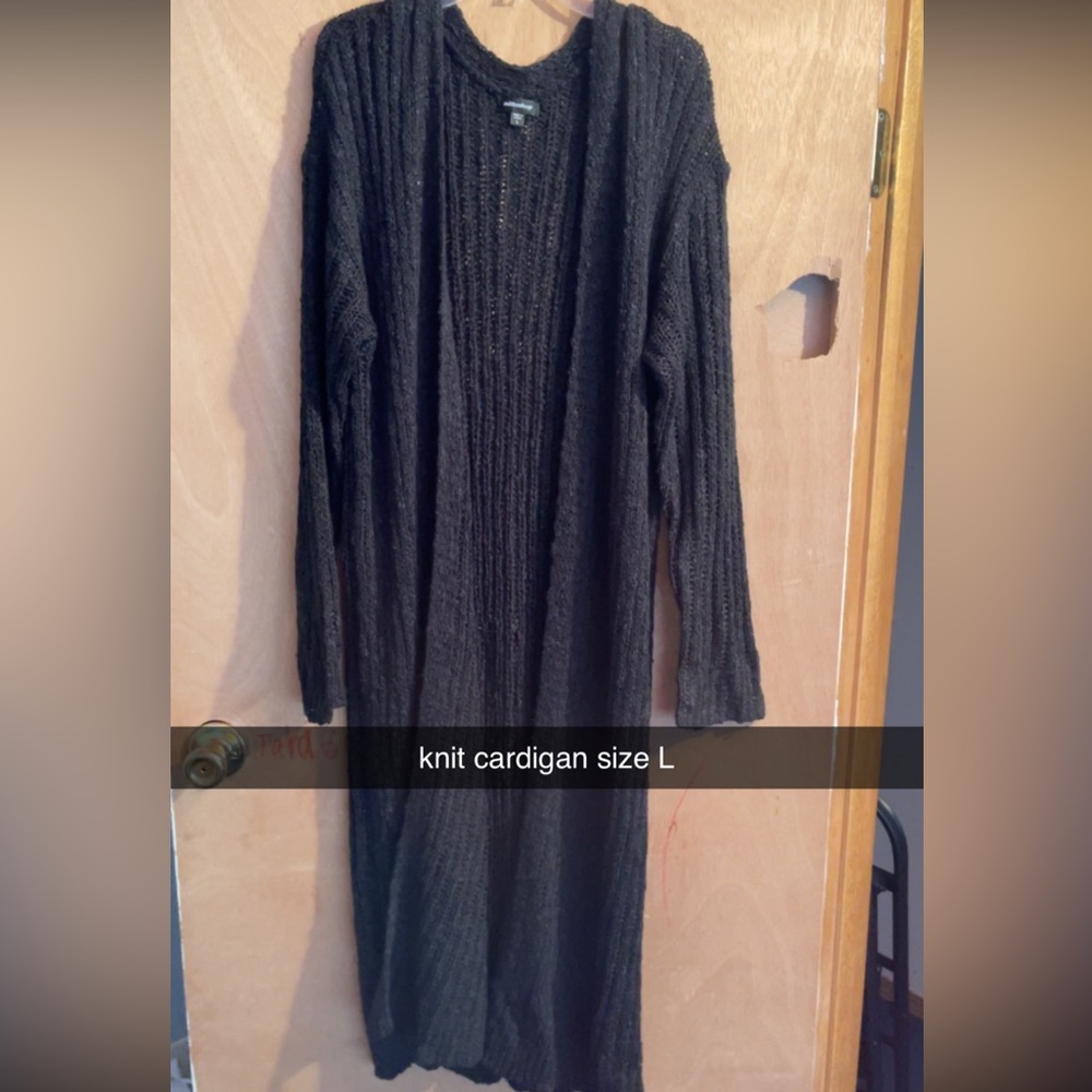 Extra Long Knit Cardigan